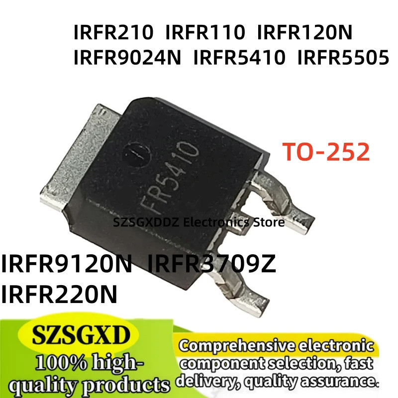 5 Chiếc IRFR9024N IRFR9120N IRFR3709Z IRFR110 IRFR120N IRFR210 IRFR220N IRFR5505 IRFR5410 FR110 FR21