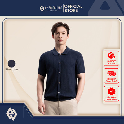 Áo polo AirFlow nam Phan Nguyễn, chất liệu 100% cotton cao cấp, mềm mại, form regular fit APC.302