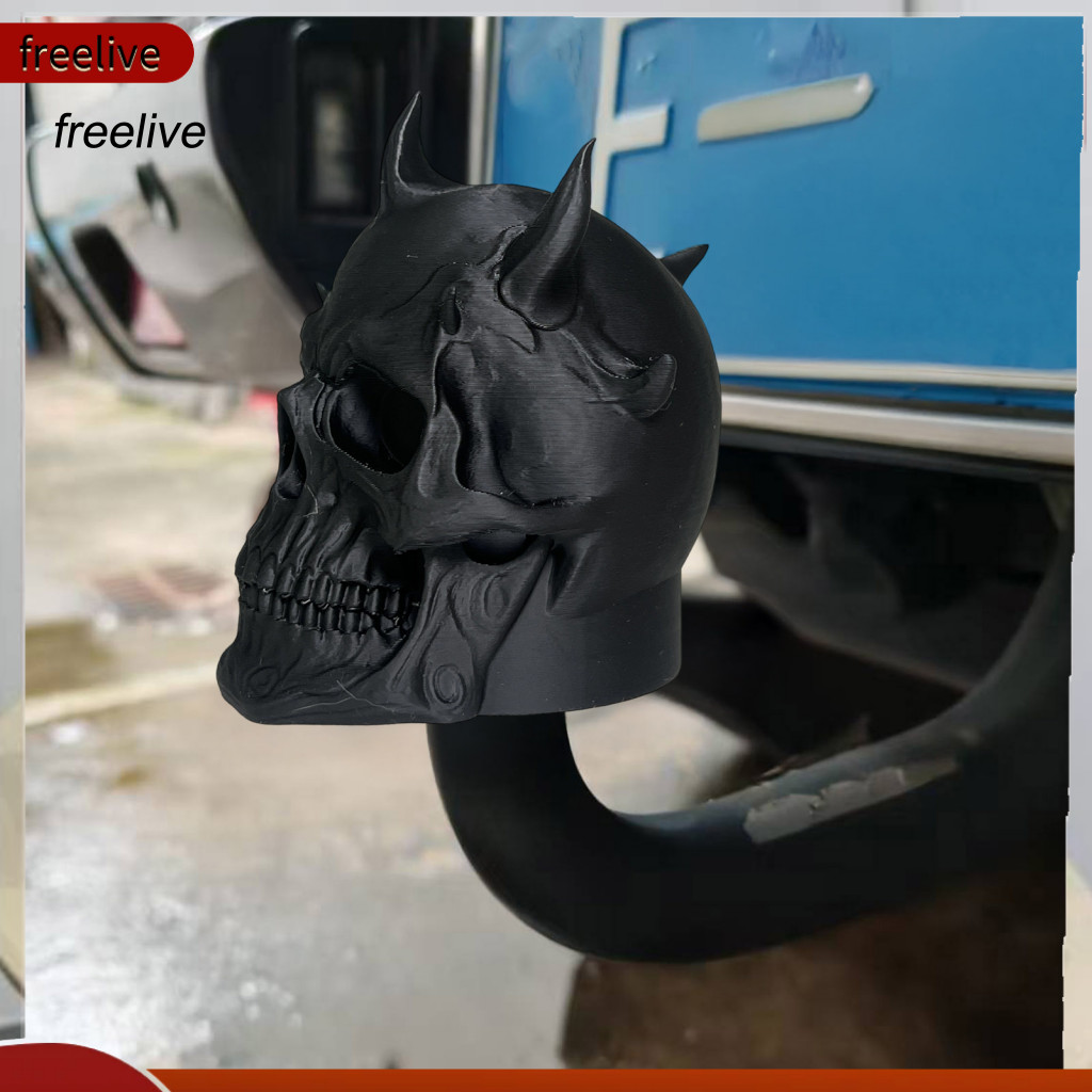 Freelive| Thanh kéo tiêu chuẩn Bảo vệ bụi Trailer Vỏ chống bụi hạng nặng Mờ đen sừng quỷ đầu lâu Tra