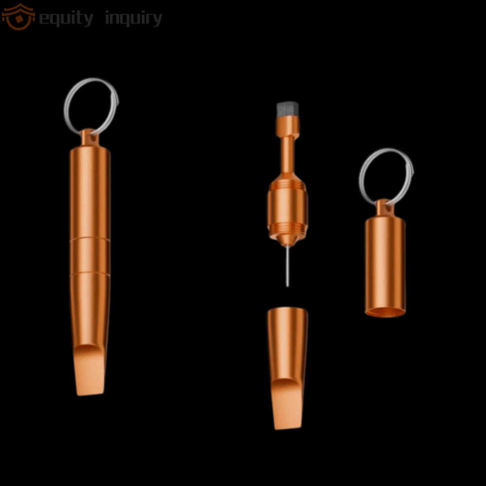 YÊU THÍCH Công cụ đa chức năng di động, Công cụ móc khóa 3 trong 1 Multitool Eject Pin, Bàn chải làm