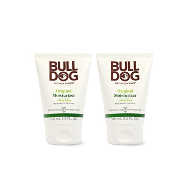 Bulldog Mens Skincare and Grooming Original Facial Dưỡng ẩm, 3.3 Fluid Ounce - Gói 2