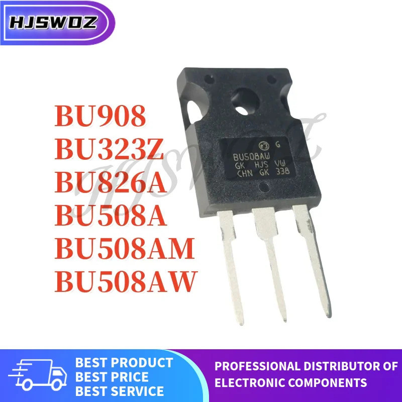 5 Cái / lô BU508AM BU323Z BU508A BU826A BU908 BU508AW Transistor TO-247 mos chip ic B345