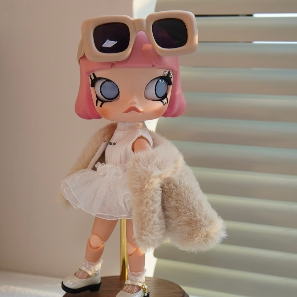 Zsiga Gazi Sister Doll Áo khoác sang trọng Váy gạc trắng (Không bao gồm búp bê)