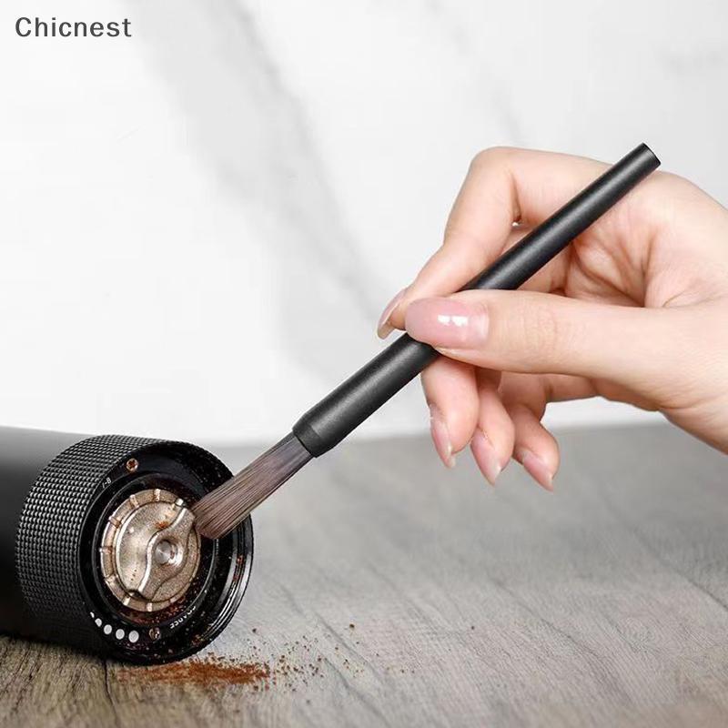 [Chc] Bàn chải làm sạch máy xay cà phê Bàn chải làm sạch bột cà phê Bộ bàn chải đầu pha Barista Tool