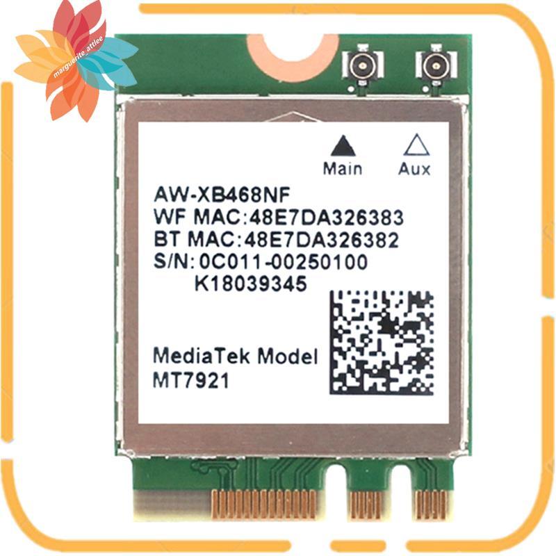 1 Cái MT7921 WIFI6 2.4G 5G Thẻ Mạng Gigabit M2 5.2 BT Thẻ Mạng Xanh