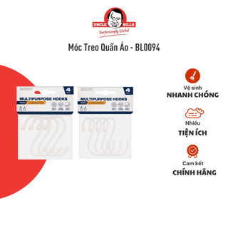 Móc treo quần áo uncle bills nhập khẩu bằng kim loại hình chữ s cao cấp - bl0094
