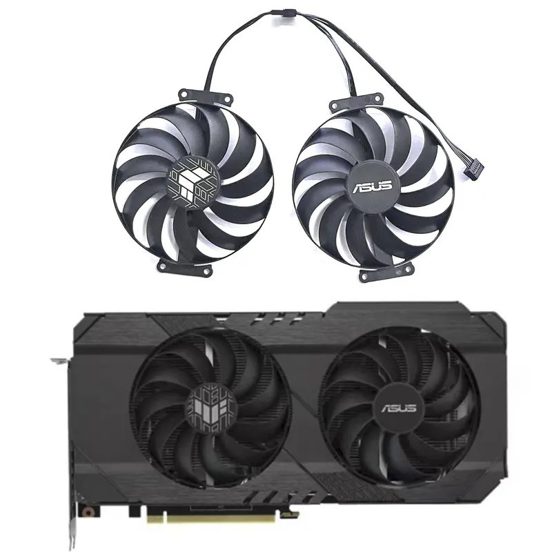 95MM 6PIN T129215Quạt GPU SU CF1010U12S RTX3050 cho quạt chơi game ASUS TUF RTX 3050