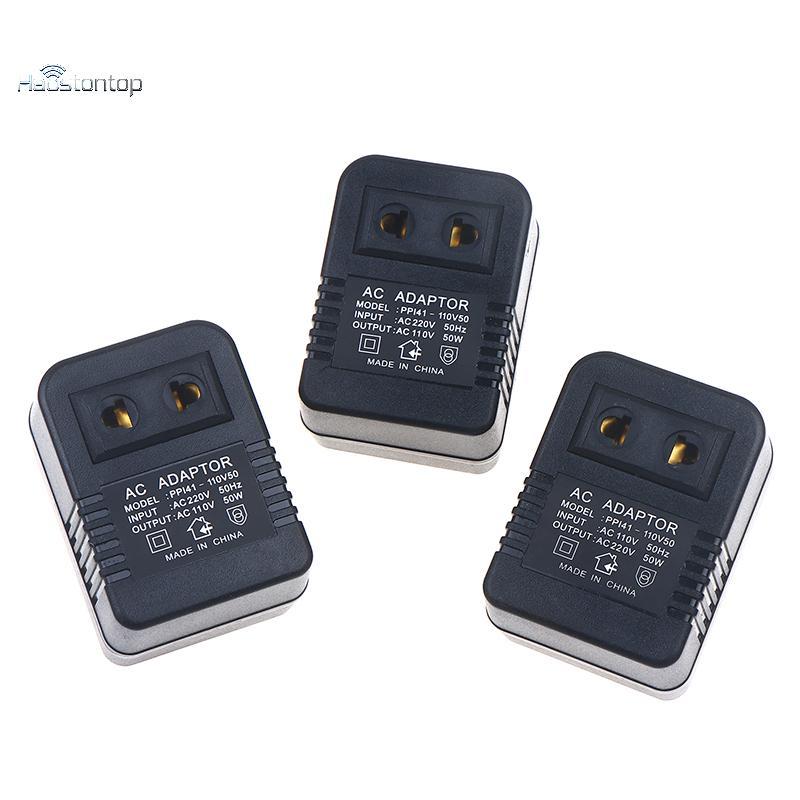 Haostontop EU US Plug Step Down Transformer Travel Adapter AC220V sang 110V hoặc 110 sang 220V Bộ ch