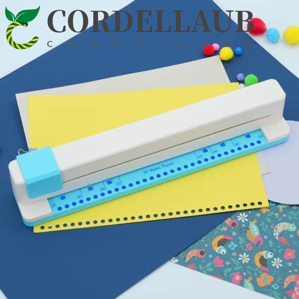 Máy đục lỗ giấy CORDELLAUB, Máy đục lỗ giấy đa năng 30 lỗ A4 / B5 / B6 / B7, Máy đục lỗ hình tròn hi
