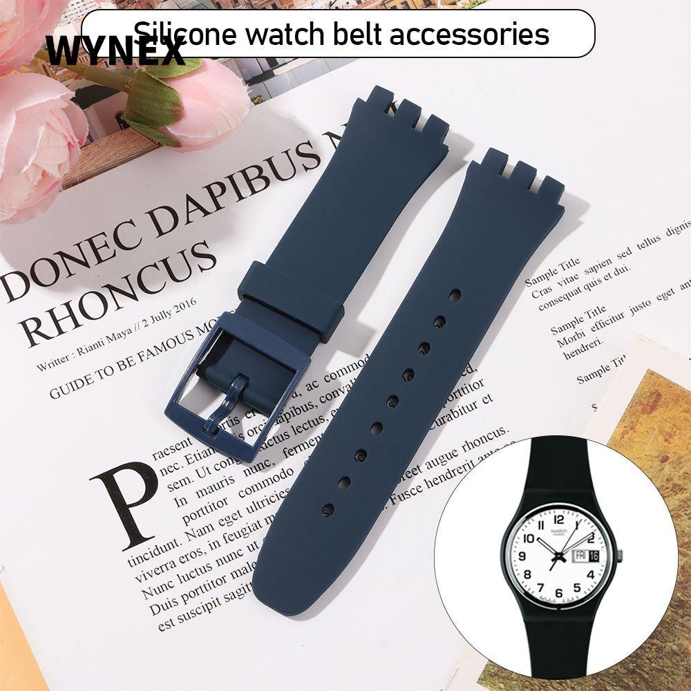 WYNEX Dây Đeo Silicon Replcement 17mm / 19mm / 20mm Cao Su Nam Nữ Cho