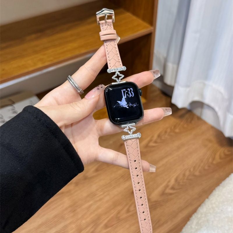 Thích hợp cho Xiaomi Mi Band 10 / 98 Redmi watch5 Star Hollow Cross Star Leather Strap