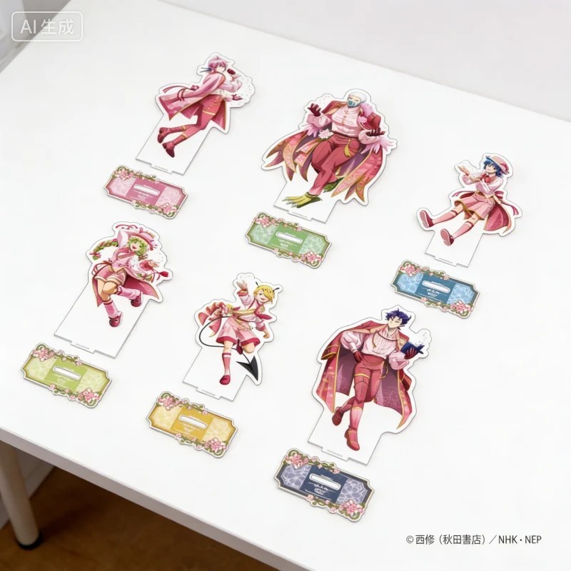 Standee Anime Iruma-kun Mô Hình Mica Nhân Vật Clara Alice Iruma Trang Trí Bàn Học Welcome to Demon S