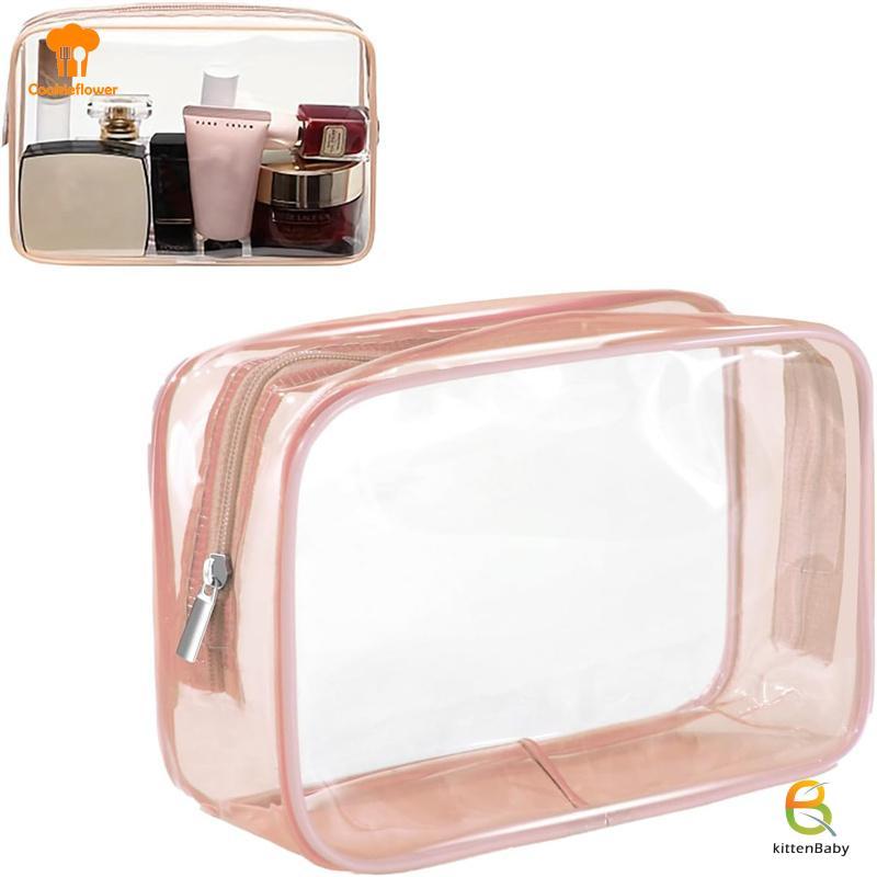 [Kitten-t] Túi Bảo Quản Du Lịch Túi Đựng Mỹ Phẩm PVC Chống Thấm Nước Trong Suốt Hộp Đựng Nhựa Dung T