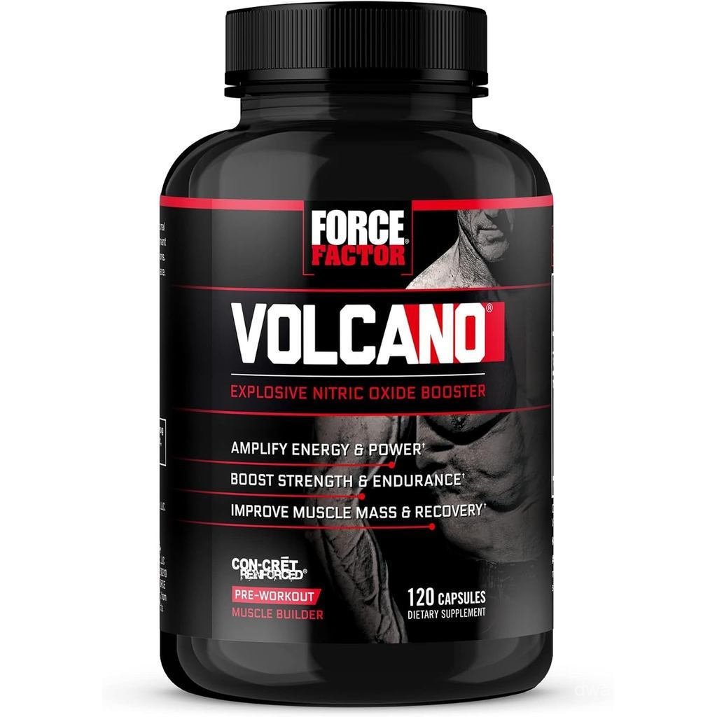 ForceFactor Volcanic Pre-Workout Bổ sung Nitric Oxide Booster cho Nam với Creatine và L-Citrulline b