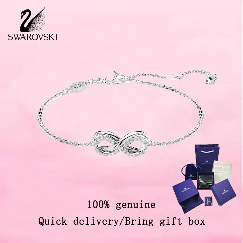 Swarovski  Women's fashion bracelet S925 Sterling Silver Unlimited, white Crystal Gemstone 5679664 h