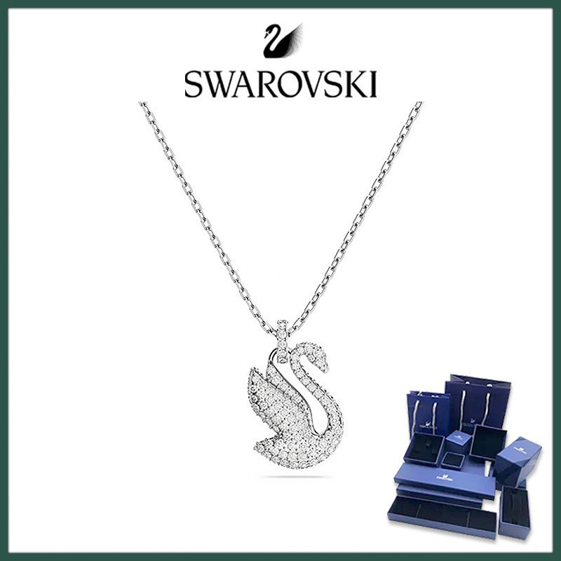 Swarovski Iconic Iconic Swan White Swan Clavicle Necklace Fashion Trend Necklace Set Birthday Gift J