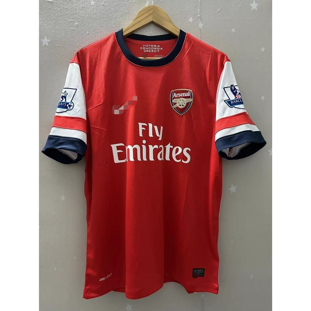Áo đấu nam NewArsenal FC 2012-14 Home Retro Jersey - In tùy chỉnh (Wilshere, Giroud, Özil, Podolski,