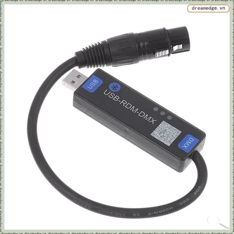 [dreamedge] Đèn sân khấu DMX512 USB-RMD- Ứng dụng di động Bộ điều khiển quay số Bluetooth không dây 