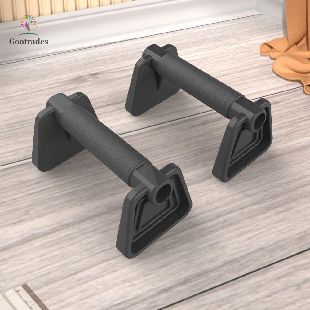 GOOTRADES 1 Cặp Giá Đẩy Flatland, Tay Cầm Dày Tập Thể Dục Đường Phố Push Up Bar, Định Hình Cơ Thể Pe