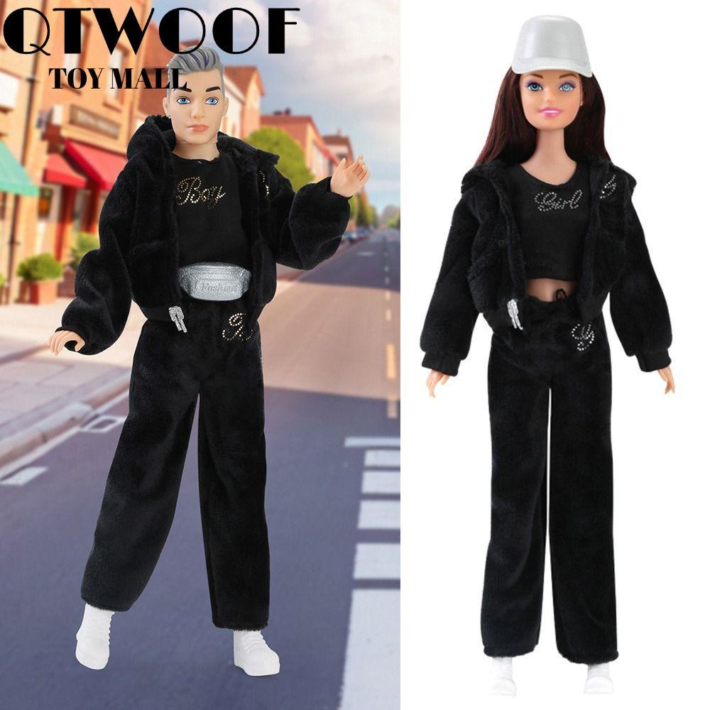 QTWOOF Quần Áo Búp Bê Nam / Nữ, Giày Đeo Thời Trang 2024, Chất Lượng Cao 9 Kiểu 30Cm Phụ Kiện Búp Bê