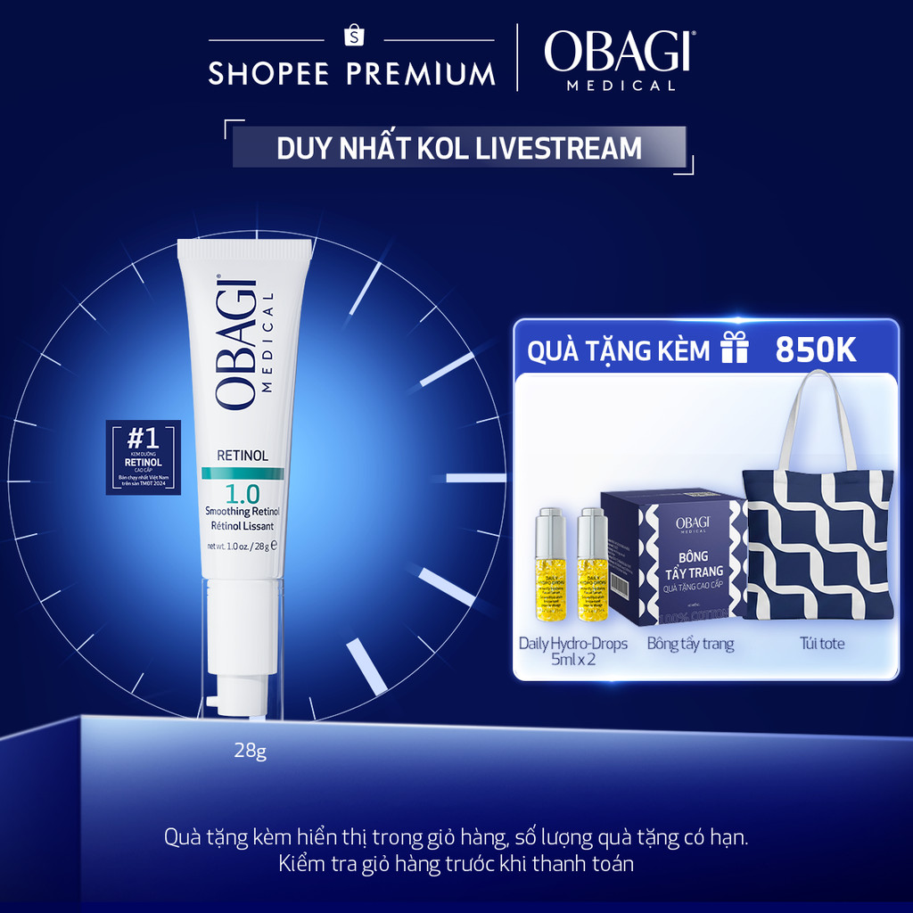 [Obagi - Lucie] [PHIÊN BẢN MỚI] Kem Chống Lão Hóa & Tái Tạo Da Obagi Retinol 1.0 28g.