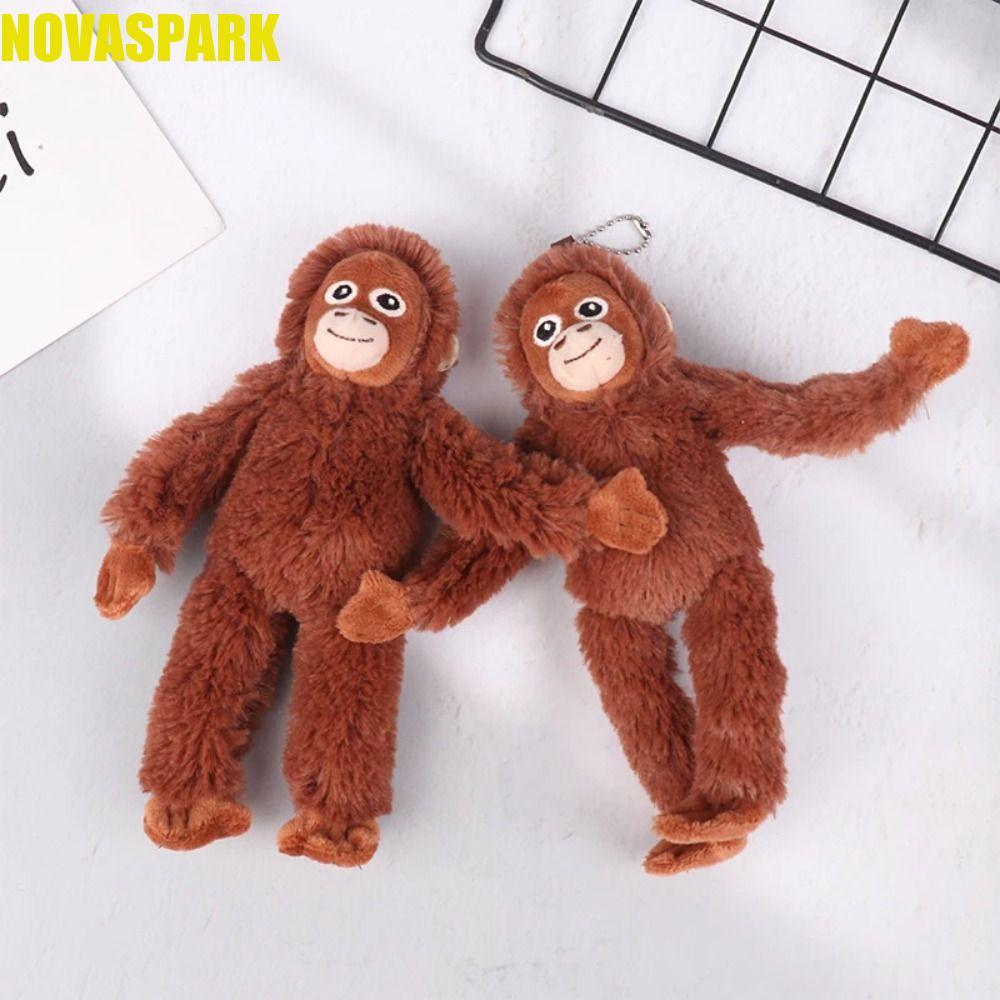 NOVASPARK Phim hoạt hình Gorilla Đồ chơi sang trọng, Phim hoạt hình Gorilla Chimpanzees Mặt dây chuy