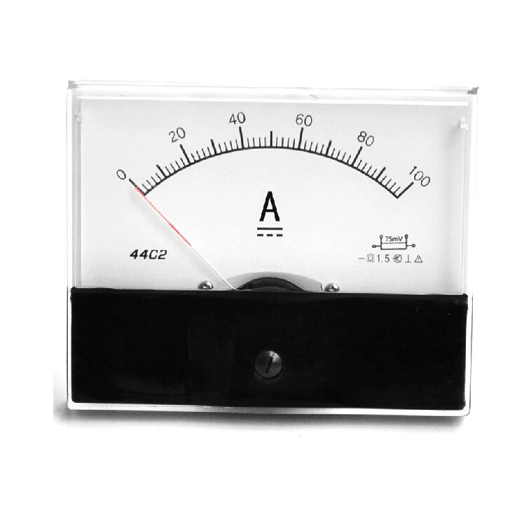 Ampe kế bảng điều khiển DC tương tự FZ44C2-A 1mA, 2mA, 5mA, 10mA, 20mA, 30mA, 50uA, 100uA