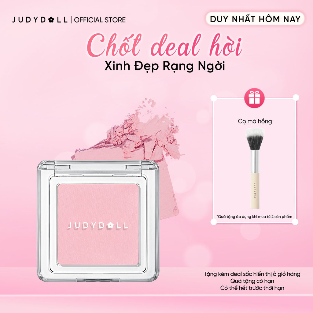 JUDYDOLL Phấn má hồng Judydoll Pretty Blush Powder Chất mịn Tự Nhiên Đa dạng màu hot 2g