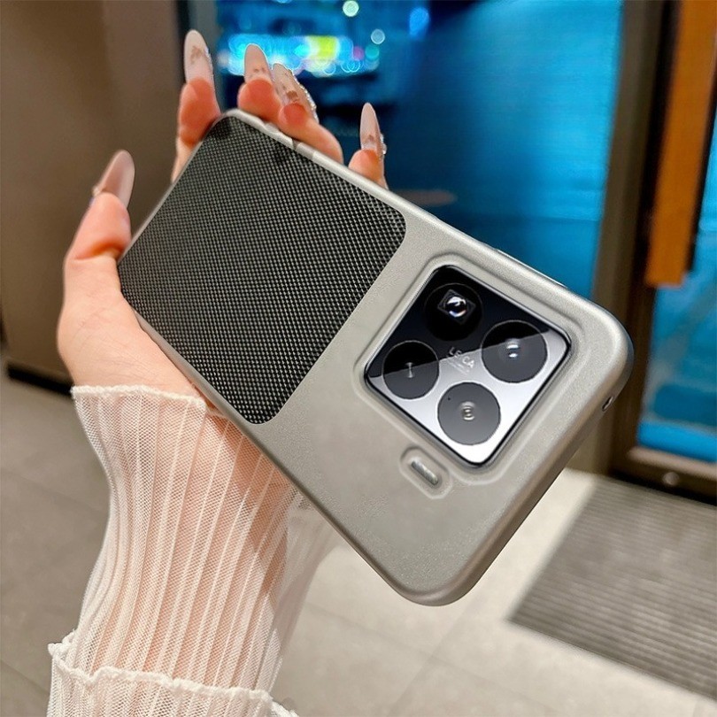 Ốp Sạc Không Dây Từ Tính Cho Xiaomi 15 24129PN74G, 24129PN74I, 24129PN74C Vỏ Chống Vân Tay Kim Cương