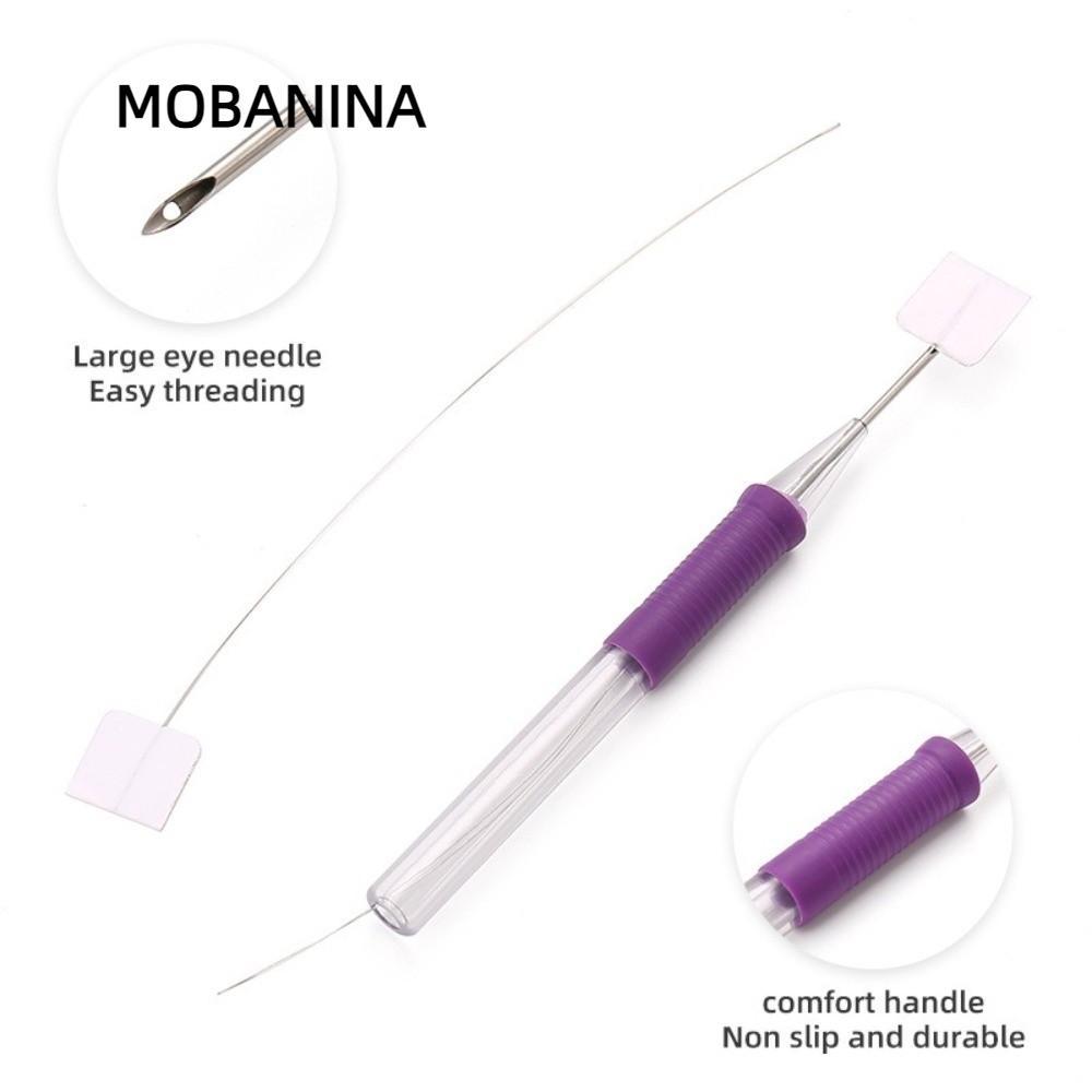 MOBANINA Thêu Punch Needle Kit, Poking Cross Tools Stitching Applique Magic Thêu Bút, Punch Needle T