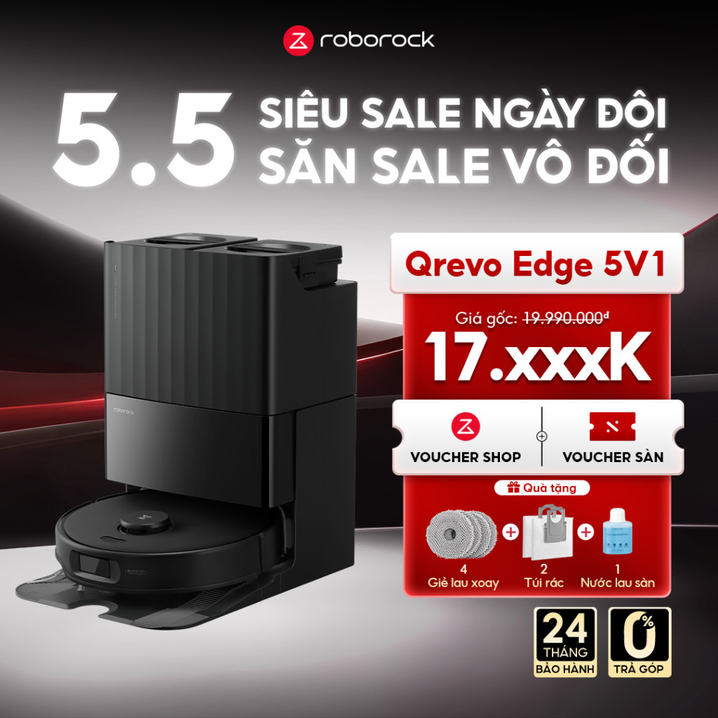 Robot hút bụi lau nhà Roborock Qrevo 5V1