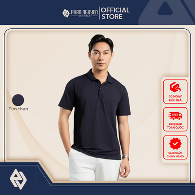 Áo polo nam Phan Nguyễn, chất liệu cao cấp, mềm mát, co giãn đàn hồi tốt, form slim fit APC.287