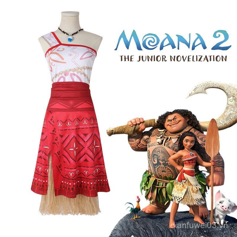 Cosplay Moana Moana Moana Người Lớn Trẻ Em Sân Khấu Trình Diễn Trang Phục Đại Dương Lãng Mạn 2 Moana