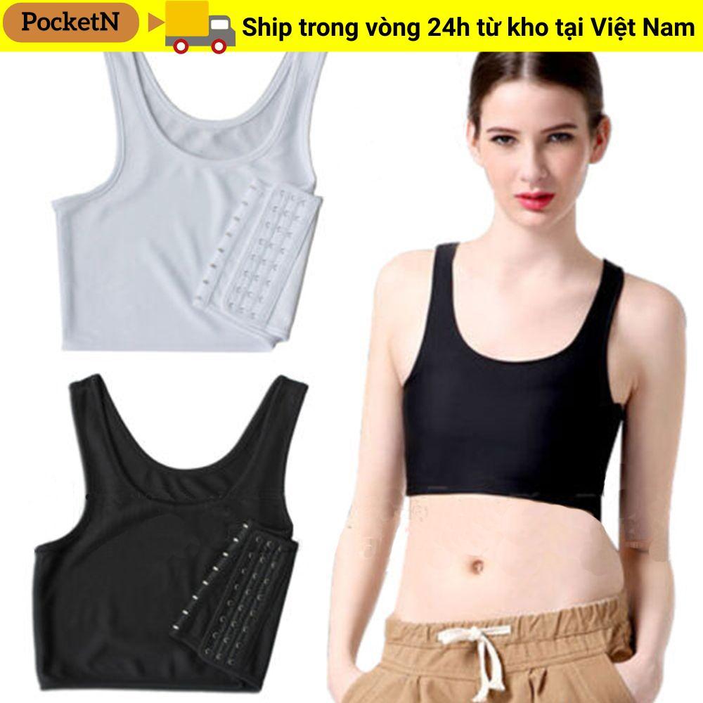 Corset quần lót ngực shaper có chất liệu kết dính, phù hợp style tomboy