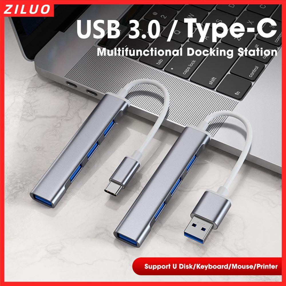 ZILUO USB C HUB Laptop PC Splitter Bộ mở rộng 4 cổng USB 3.0 cho Dell