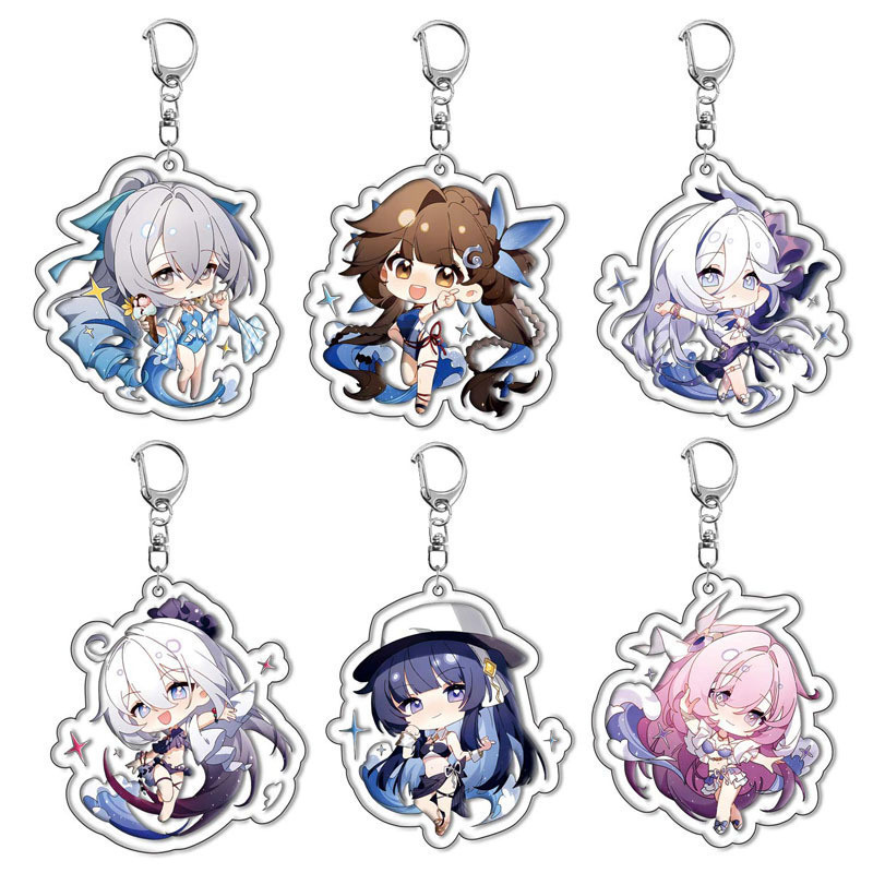 [Interlayer] Feather Rabbit Alicia Acrylic Keychain Pendant Game Merchandise