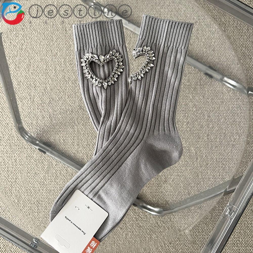 Tất Trái Tim và JK Y2K JESTINE - Mềm Mại, Phù Hợp Style Gothic và Thời Trang Y2K