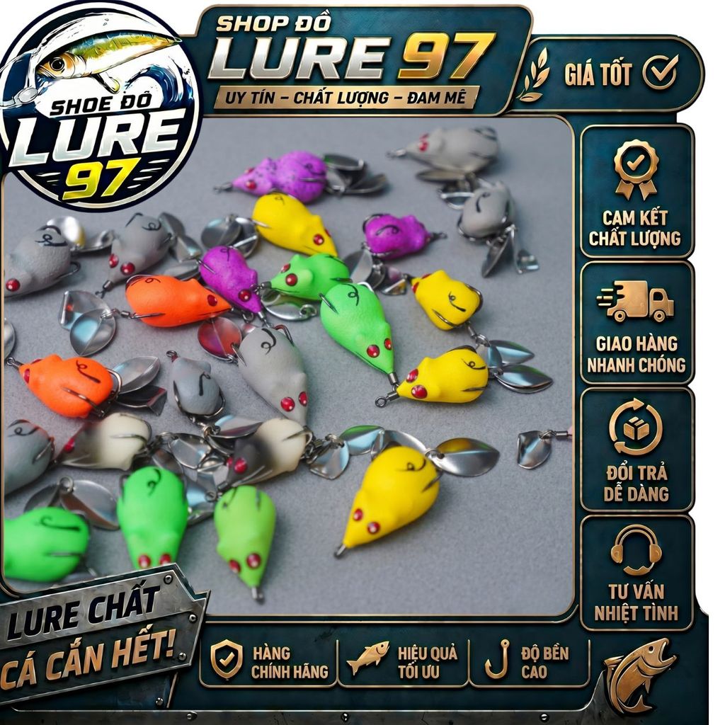 Mồi Lure Chuột Trơn LK Hòa – Action Chuẩn Shop Lure 3 Miền
