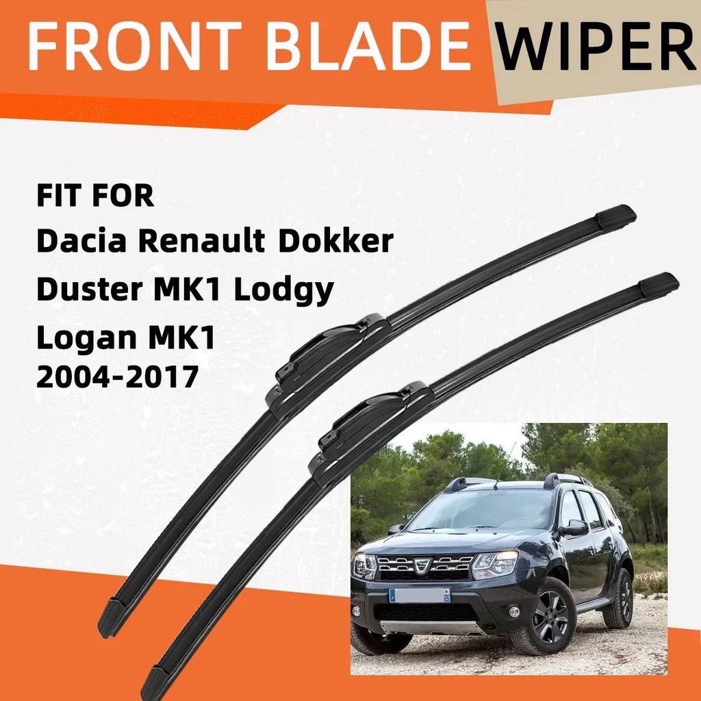 Cần gạt nước ô tô cao su đôi cho Dacia RenaultDokker Duster MK1 Lody Logan MK1 Bàn chải lưỡi trước A