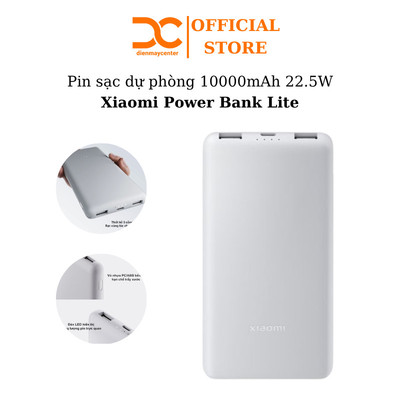 Pin sạc dự phòng Xiaomi Power Bank 10000mAh 22.5W Lite - Shop Điện Máy Centre