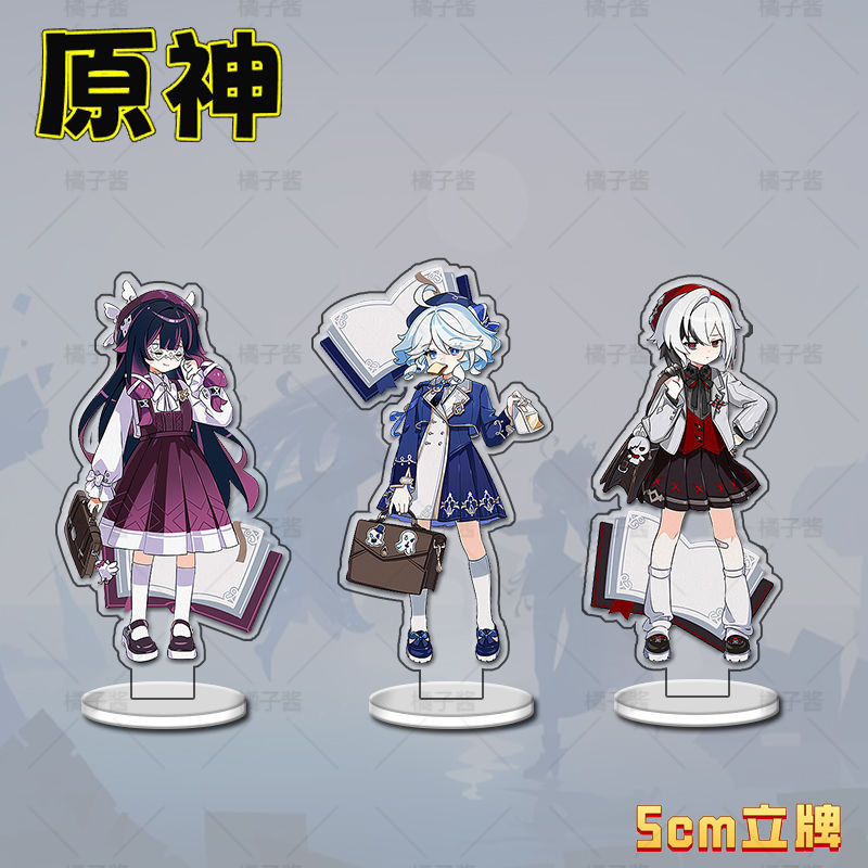 Furina Arlecchino Columbina Anime Figure Yuan Shen Toy Figures Woman Fashion Action Stand Figurine M