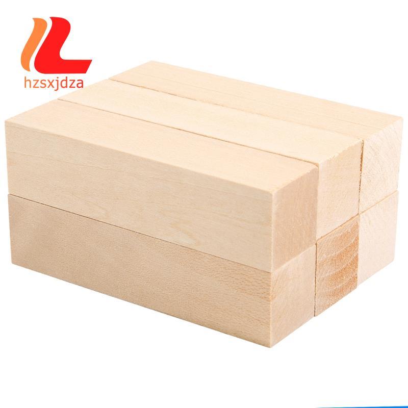 6 Chiếc Basswood Khắc Khối Gỗ Cho Người Mới Bắt Đầu Khắc Sở Thích Bộ DIY Khắc Gỗ