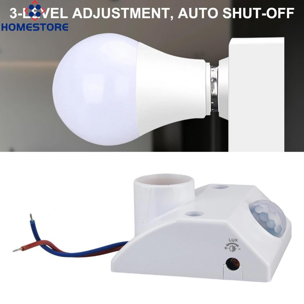 [Homestore]E27 Infrared Presence Sensor Switch for Automatic Light Control with Delay Timer