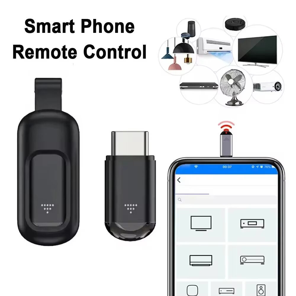 Điện thoại thông minh Điều khiển từ xa Type-C Điện thoại IR thông minh Bộ chuyển đổi ứng dụng Bộ phá