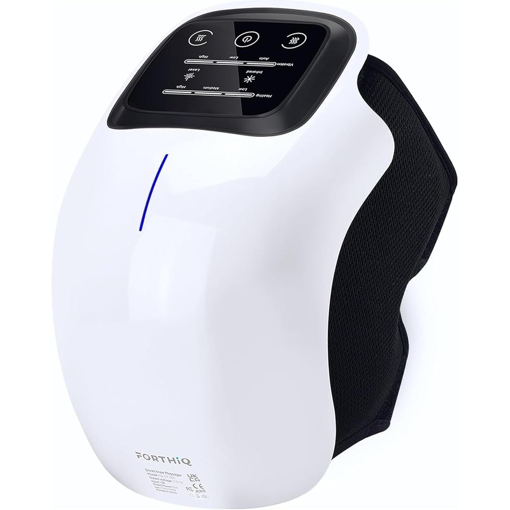 Máy mát xa đầu gối FORTHiQ Thông minh dành cho liệu pháp ánh sáng nóng và ánh sáng đỏ, Phiên bản cập
