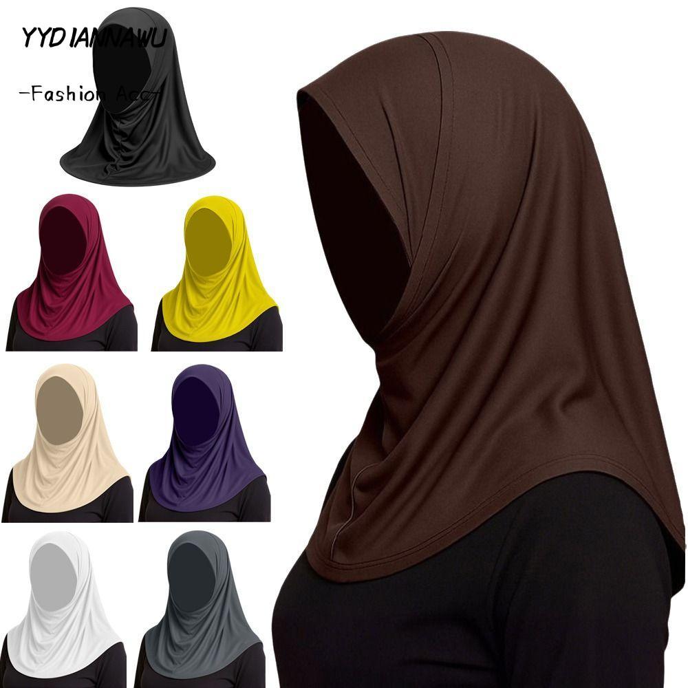YYDIANNAWU Khăn Hijab nữ, Khăn choàng Hijab chống nắng bằng lụa băng, Bảo vệ cổ Spandex thanh lịch M