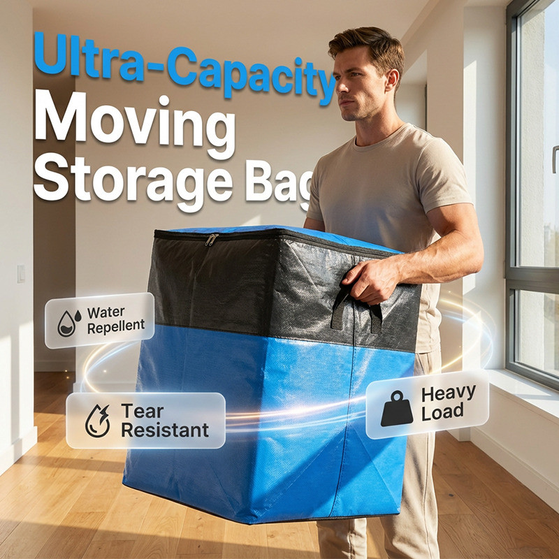 [Large Capacity] [Heavy-Duty Material] Large Capacity Moving Bag/Storage Bag/Travel Essentials Packi