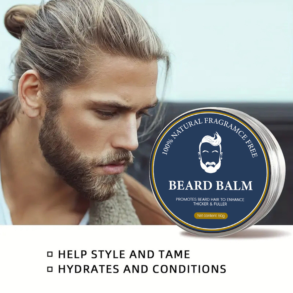Popular~beard balm Beard Cream for Men, No-Rinse Beard Oil, Conditioner, Beard Styling Cream, Beard 