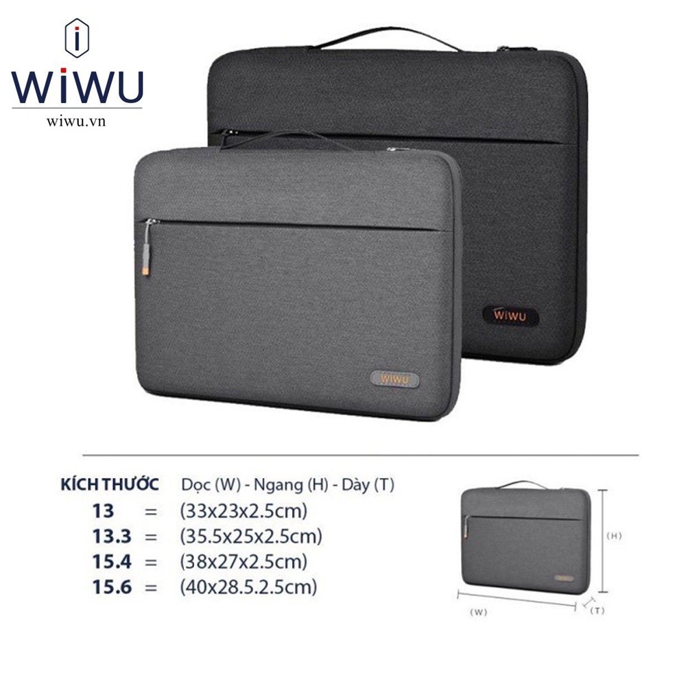Túi Chống Sốc WiWu Pilot Laptop Sleeve cho Laptop , Ultra book , Macbook Air , Pro M1 / M2 / 13.3 / 