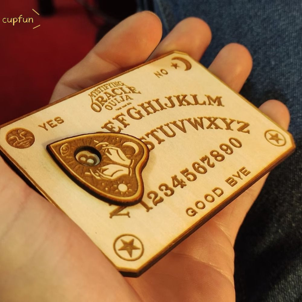 CUPFUN Ouija Ban Cổ Điển Ouija Với Gỗ Planchette Trang Trí Nhà Con Lắc Ban Bộ